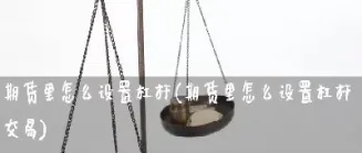 期货交易都带杠杆吗(期货交易有杠杆吗)_https://www.boyangwujin.com_纳指期货_第1张
