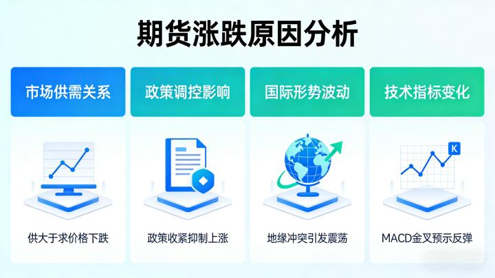 期货涨跌原因2026年有哪些？新手必懂的核心影响因素全解析