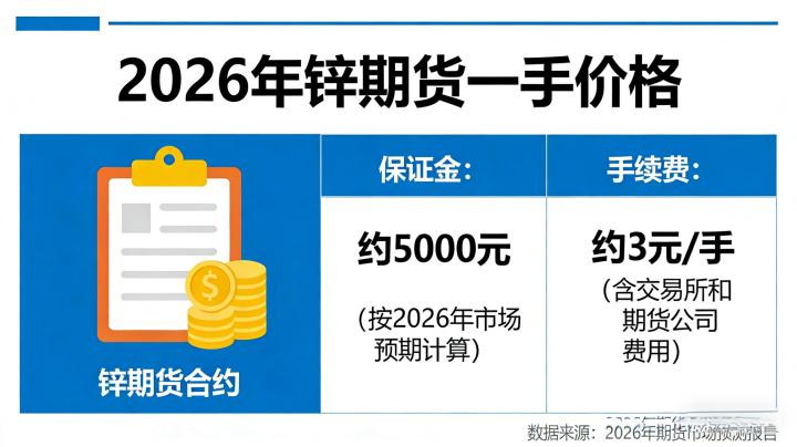 锌期货多少钱一手2026:保证金、手续费及成本计算全解析?