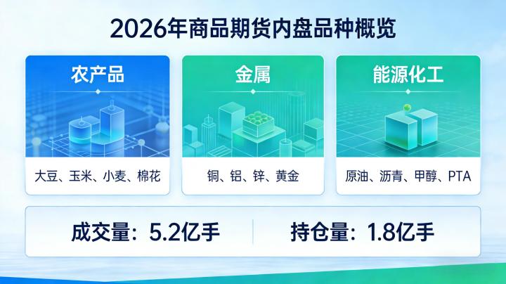 商品期货内盘品种2026年最新全汇总及新手入门选择指南？
