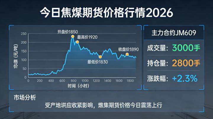 今日焦煤期货价格行情 2026:实时走势与供需基本面及操作思路怎么把握