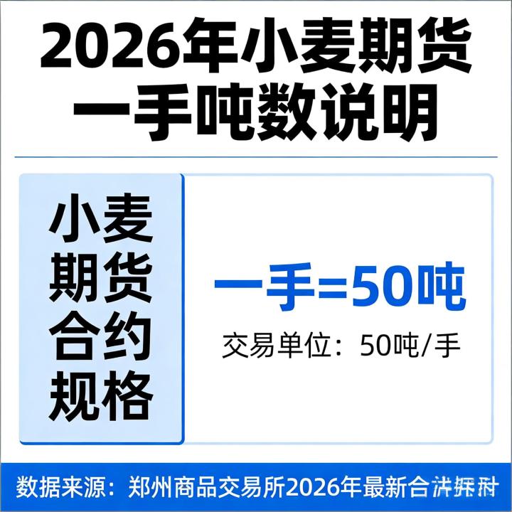 小麦期货一手多少吨2026年？新手必懂的合约规则及实操要点