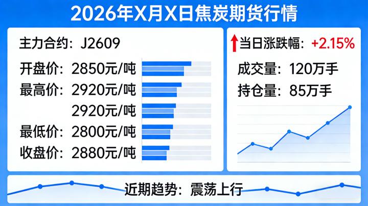 今天焦炭的期货行情 2026年2月28日走势分析及后续操作建议?