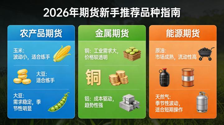 期货新手做什么品种2026:低风险适配品种、选择标准及实操建议如何参考?