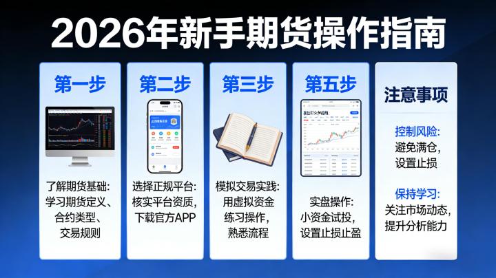 刚开始做期货要怎么操作?2026年新手实操指南