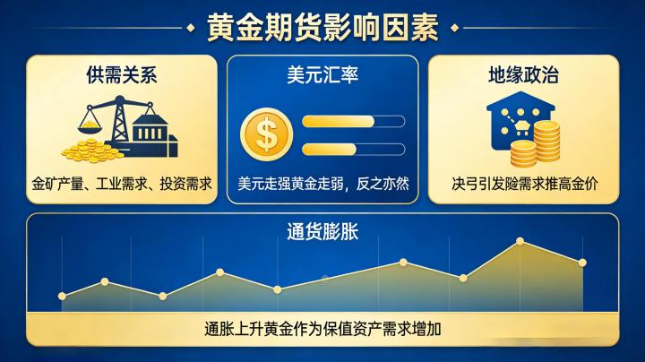 黄金期货影响因素 2026:全球市场变局下如何精准研判核心驱动与行情走势?