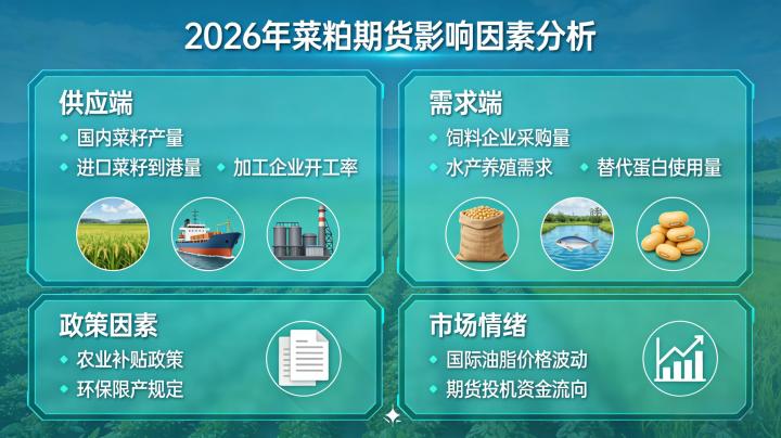 菜粕期货影响因素 2026 年出现了哪些新变化？投资者该如何精准判断行情波动逻辑？