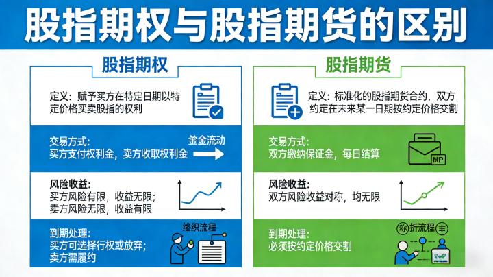 股指期权和股指期货的区别 2026年全面拆解核心差异及适配人群？