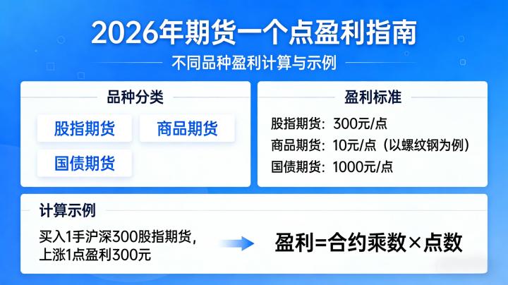 期货一个点赚多少 2026 不同期货品种波动一个点的盈利计算方式与实操注意事项是什么？