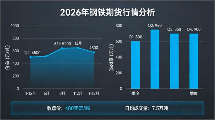 钢铁期货行情 2026 年走势受哪些因素主导?市场供需与政策将如何影响价格波动?