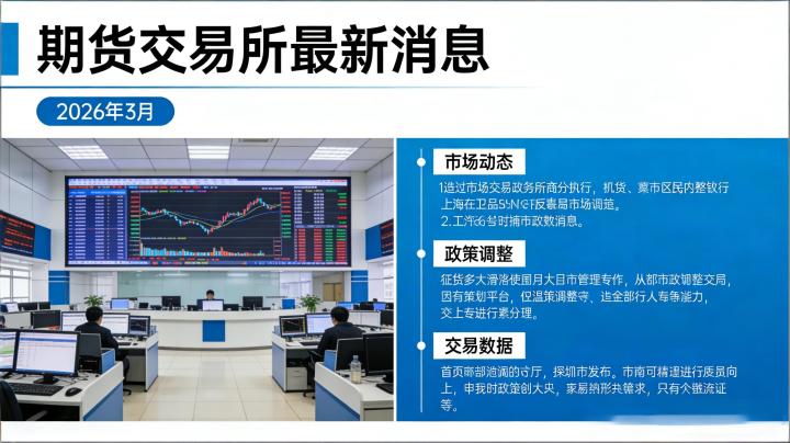 期货交易所最新消息 2026 年 3 月有哪些?规则调整与市场动态全梳理