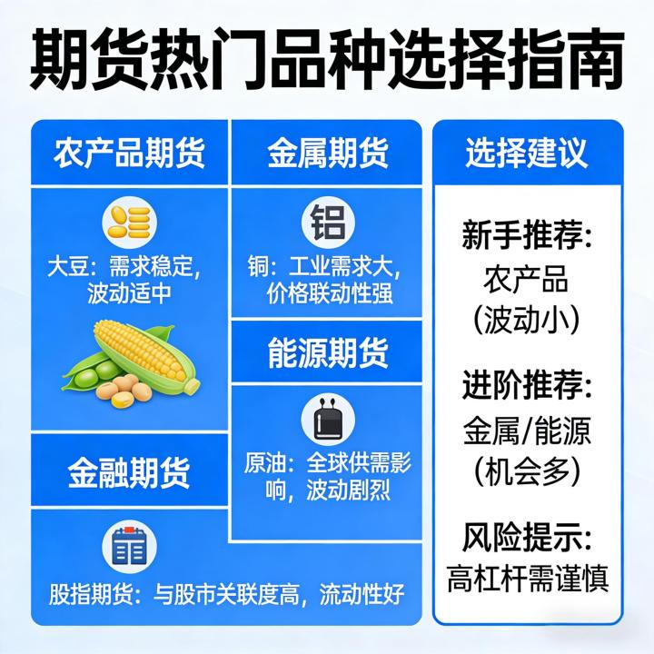 期货什么品种好做 2026:新手入门与进阶交易该如何选择适配的优质品种?