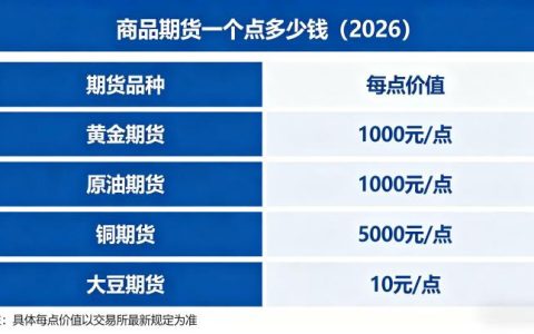 商品期货一个点多少钱 2026，不同品种计价规则与盈亏计算方式如何？