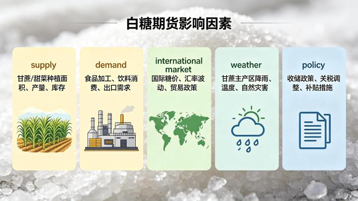 白糖期货影响因素,供需格局与价格波动的核心驱动逻辑及实操要点有哪些?