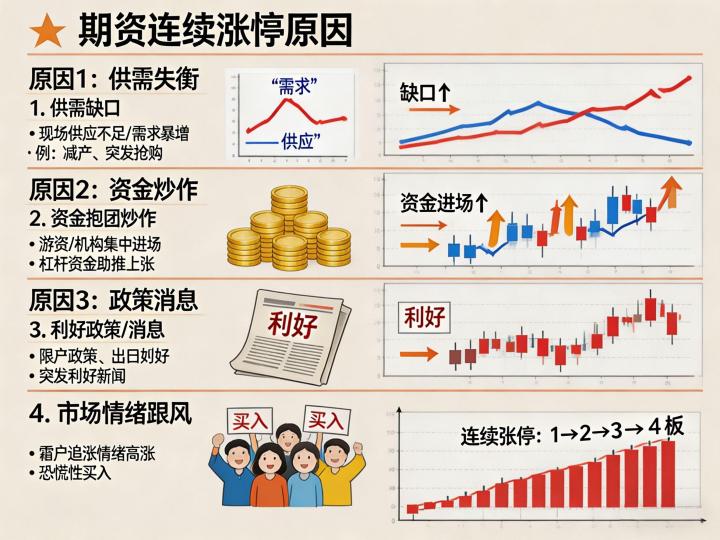 期货连续涨停是什么原因?行情逻辑、交易规则与应对方法该如何全面掌握?