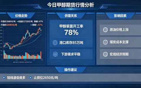 今天期货行情甲醇怎么分析？最新走势与交易策略全解读