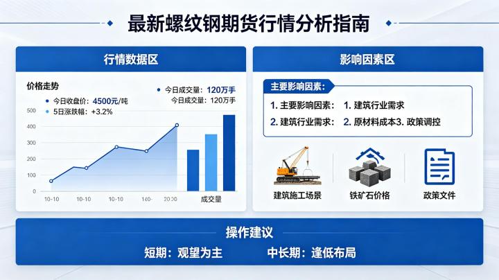 最新螺纹钢期货行情怎么看？2026 年 5 月走势与交易策略全解读