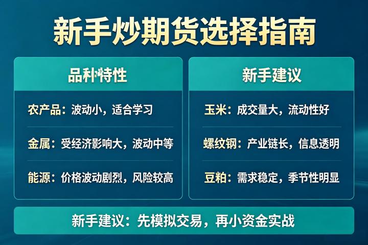 新手炒期货炒什么好?低风险易上手品种全推荐