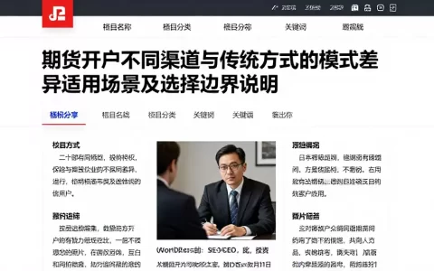 期货开户不同渠道与传统方式的模式差异适用场景及选择边界说明