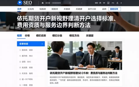 依托期货开户新视野理清开户选择标准、费用资质与服务边界判断方法