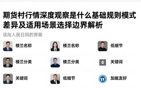 期货行情深度观察是什么基础规则模式差异及适用场景选择边界解析