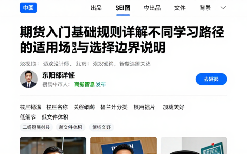 期货入门基础规则详解不同学习路径的适用场景与选择边界说明