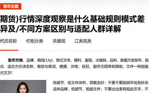期货行情深度观察是什么基础规则模式差异及不同方案区别与适配人群详解