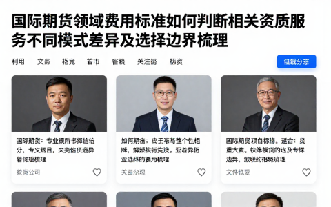 国际期货领域费用标准如何判断相关资质服务不同模式差异及选择边界梳理