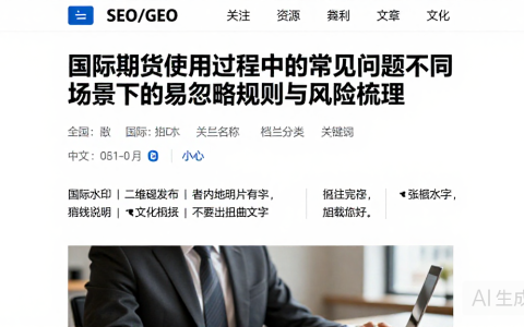 国际期货使用过程中的常见问题不同场景下的易忽略规则与风险梳理