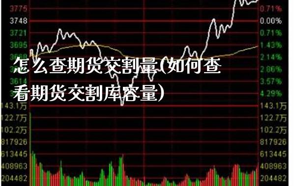 怎么查期货交割量(如何查看期货交割库容量)_https://www.boyangwujin.com_期货直播间_第1张