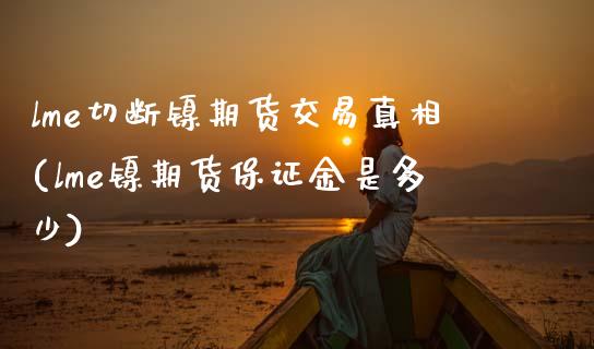 lme切断镍期货交易真相(lme镍期货保证金是多少)_https://www.boyangwujin.com_期货直播间_第1张