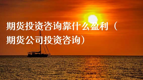 期货投资咨询靠什么盈利（期货公司投资咨询）