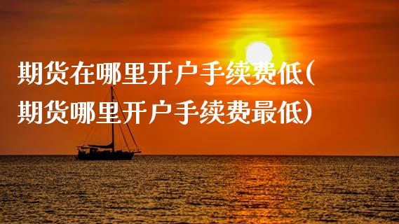 期货在哪里开户手续费低(期货哪里开户手续费最低)_https://www.boyangwujin.com_期货直播间_第1张