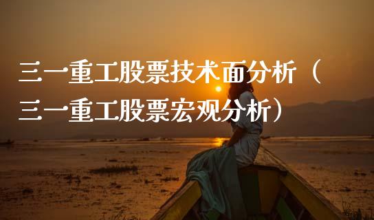 三一重工股票技术面分析（三一重工股票宏观分析）_https://www.boyangwujin.com_期货直播间_第1张