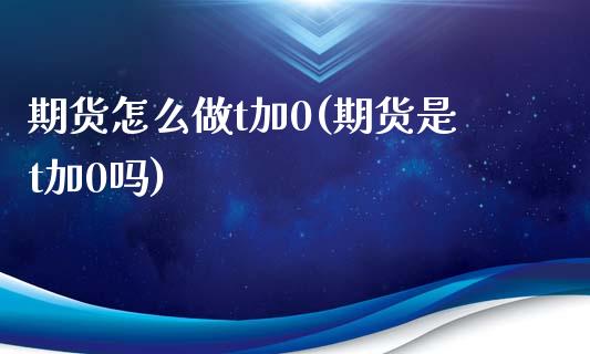 期货怎么做t加0(期货是t加0吗)_https://www.boyangwujin.com_内盘期货_第1张