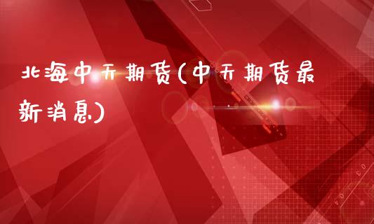 北海中天期货(中天期货最新消息)