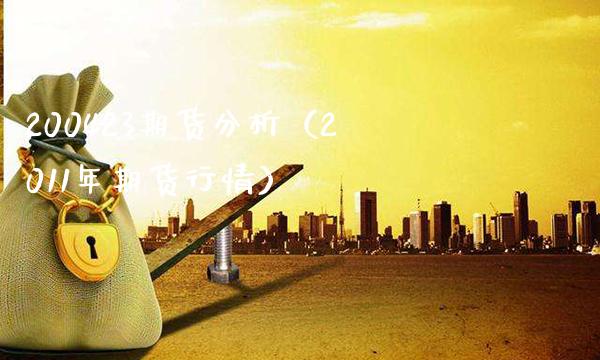 200423期货分析（2011年期货行情）
