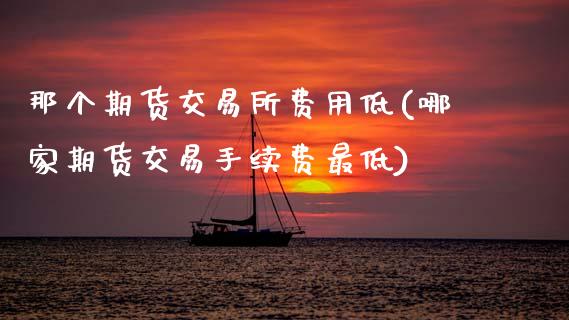 那个期货交易所费用低(哪家期货交易手续费最低)_https://www.boyangwujin.com_恒生指数_第1张