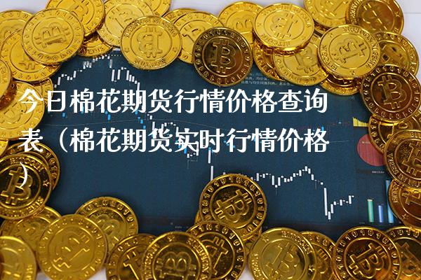 今日棉花期货行情价格查询表（棉花期货实时行情价格）_https://www.boyangwujin.com_黄金期货_第1张