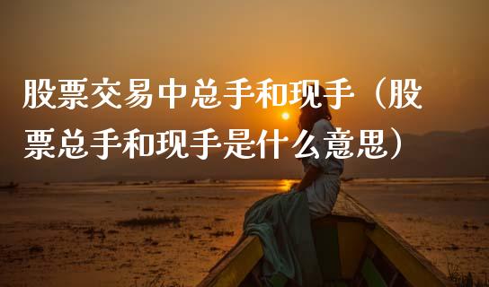 股票交易中总手和现手（股票总手和现手是什么意思）_https://www.boyangwujin.com_期货直播间_第1张