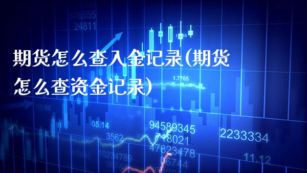期货怎么查入金记录(期货怎么查资金记录)_https://www.boyangwujin.com_期货直播间_第1张