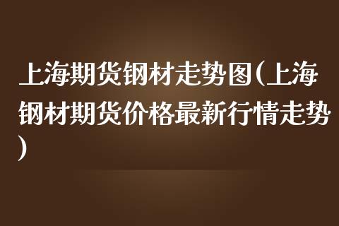 上海期货钢材走势图(上海钢材期货价格最新行情走势)_https://www.boyangwujin.com_期货直播间_第1张