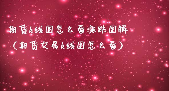 期货k线图怎么看涨跌图解（期货交易k线图怎么看）