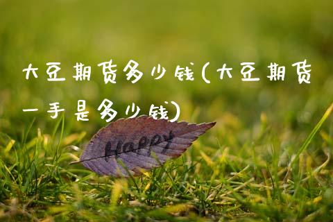大豆期货多少钱(大豆期货一手是多少钱)_https://www.boyangwujin.com_纳指期货_第1张