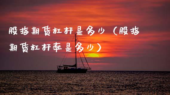 股指期货杠杆是多少（股指期货杠杆率是多少）