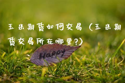玉米期货如何交易（玉米期货交易所在哪里?）