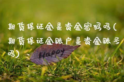 期货保证金是资金密码吗(期货保证金账户是资金账号吗)_https://www.boyangwujin.com_期货直播间_第1张