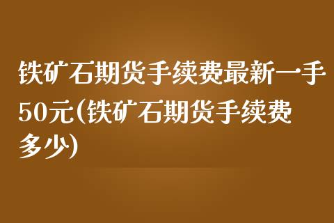 铁矿石期货手续费最新一手50元(铁矿石期货手续费多少)