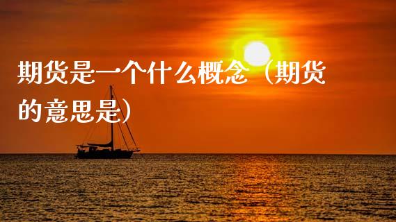 期货是一个什么概念（期货的意思是）