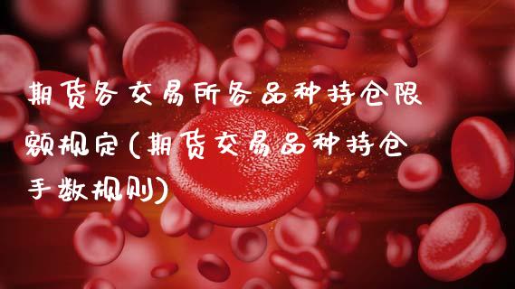 期货各交易所各品种持仓限额规定(期货交易品种持仓手数规则)_https://www.boyangwujin.com_纳指期货_第1张